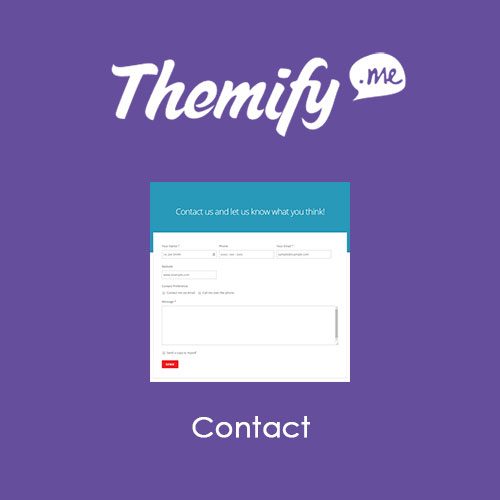 Themify Builder Contact