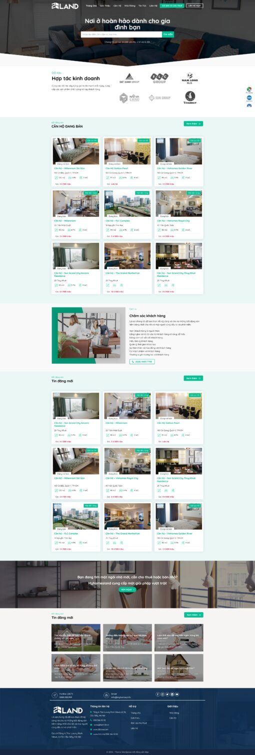 Source Code Mẫu Website bán bất động sản 02 chuẩn đẹp