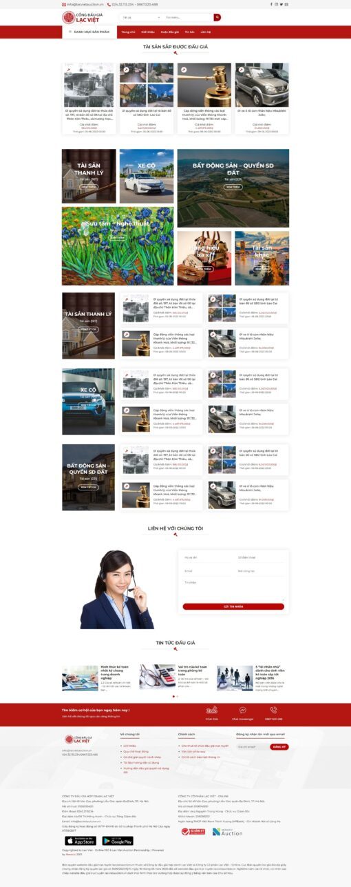 Source Code Mẫu Website dịch vụ đấu giá tài sản chuẩn đẹp