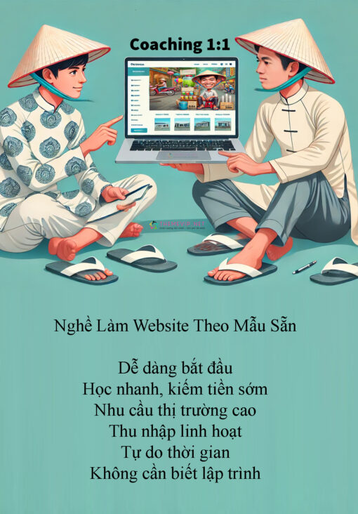 Kèm 1-1 Dạy Nghề Làm Website Theo Mẫu – Khởi Đầu Sự Nghiệp Tự Do Trên Internet