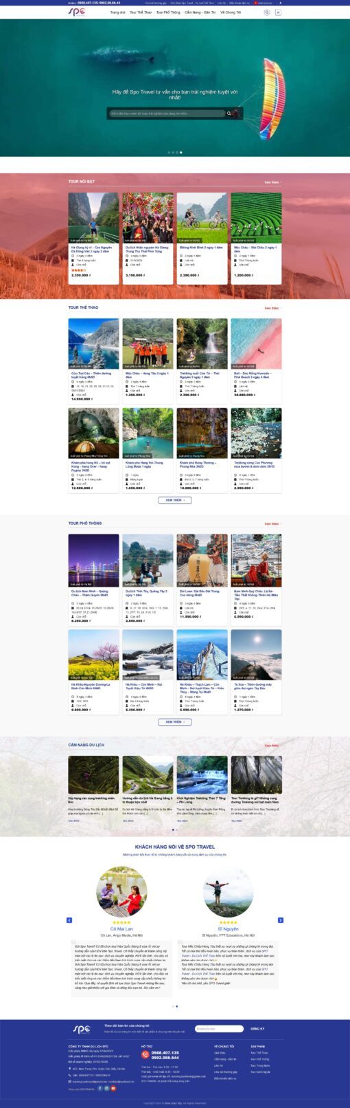 Source Code Mẫu Website bán dịch vụ tour du lịch 06 chuẩn đẹp