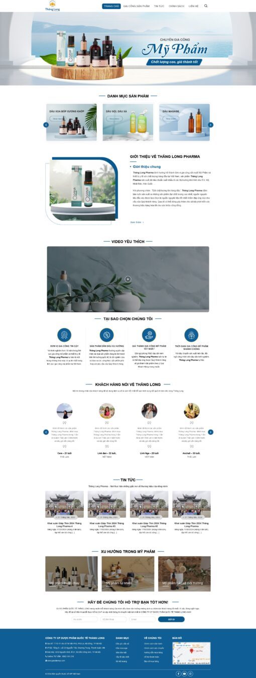 Source Code Mẫu Website bán dược mỹ phẩm chuẩn đẹp