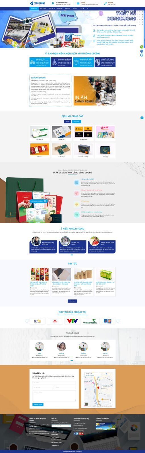 Source Code Mẫu Website bán sản phẩm dịch vụ in ấn chuẩn đẹp