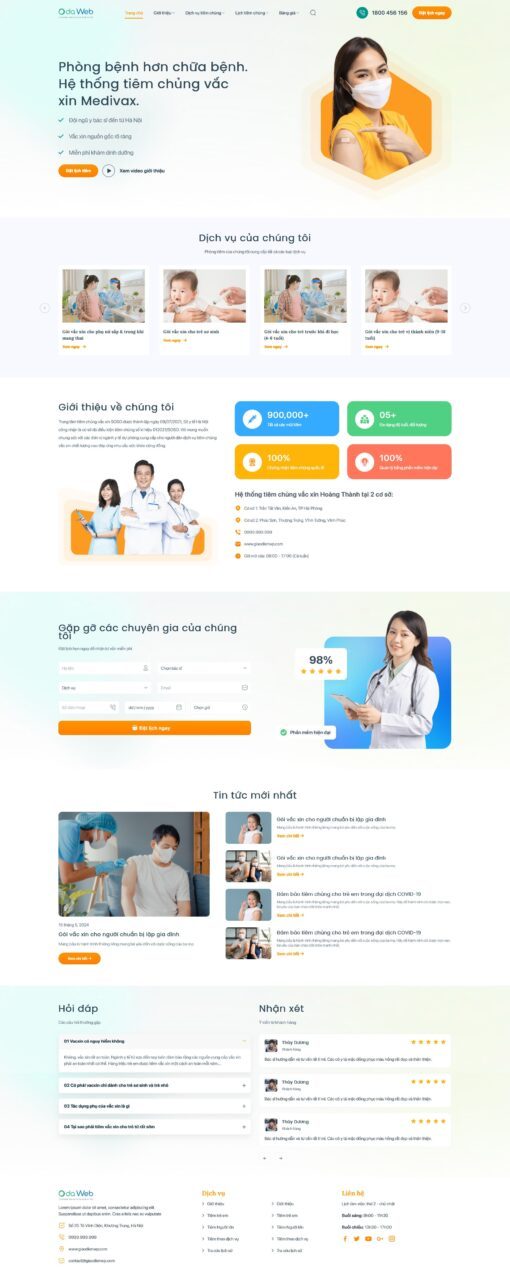 Source Code Mẫu Website thông tin y tế 04 chuẩn đẹp