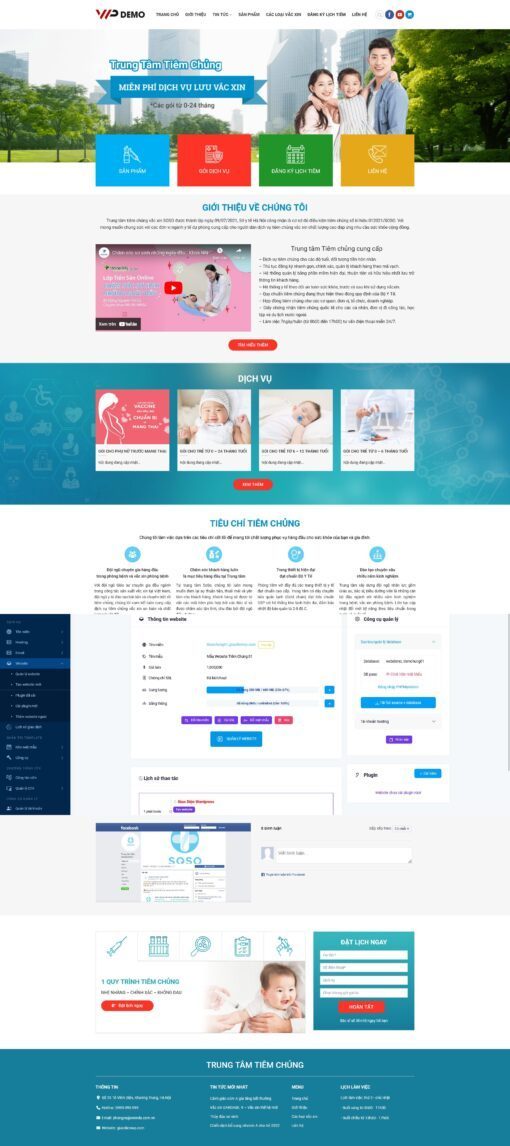 Source Code Mẫu Website trung tâm tiêm chủng chuẩn đẹp