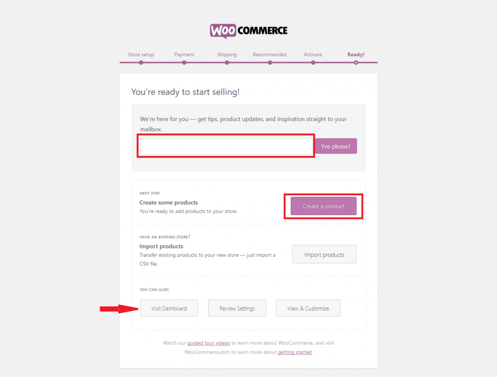 Hướng dẫn cài đặt WooCommerce (Bước 5)