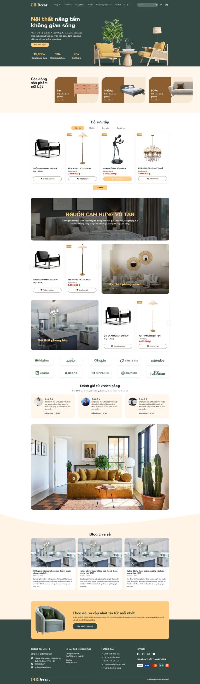 Source Code Mẫu Website công ty nội thất 60 chuẩn đẹp