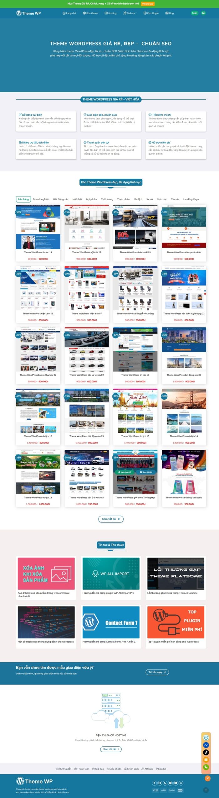Source Code Mẫu Website mua bán theme source code website giống themewp chuẩn đẹp