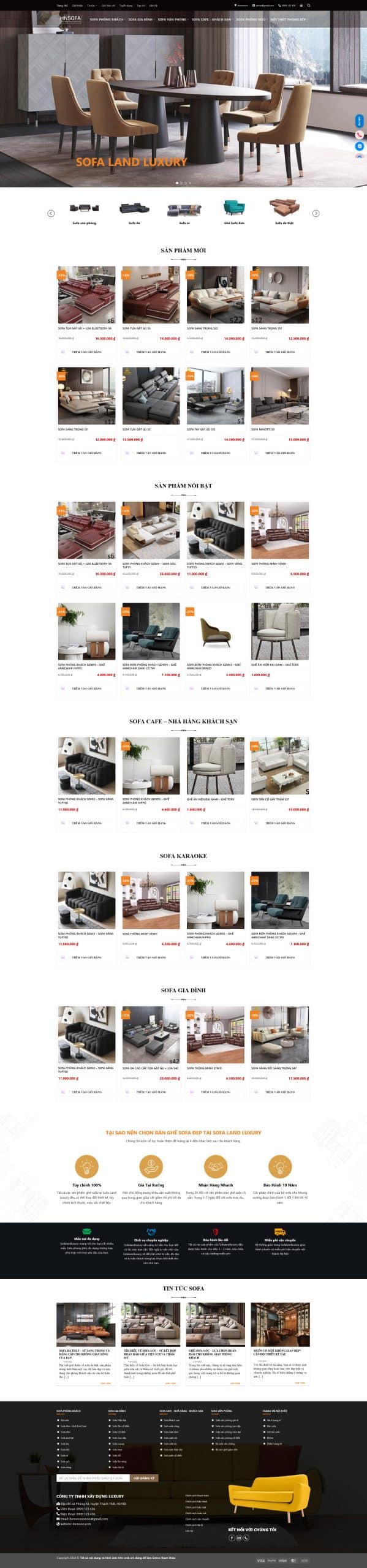 Source Code Mẫu Website Bán Ghế Sofa 3 chuẩn đẹp