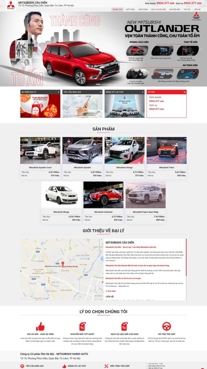 Website Bán Xe Oto 02 - Mua Bán Xe Hơi - Full Source Code