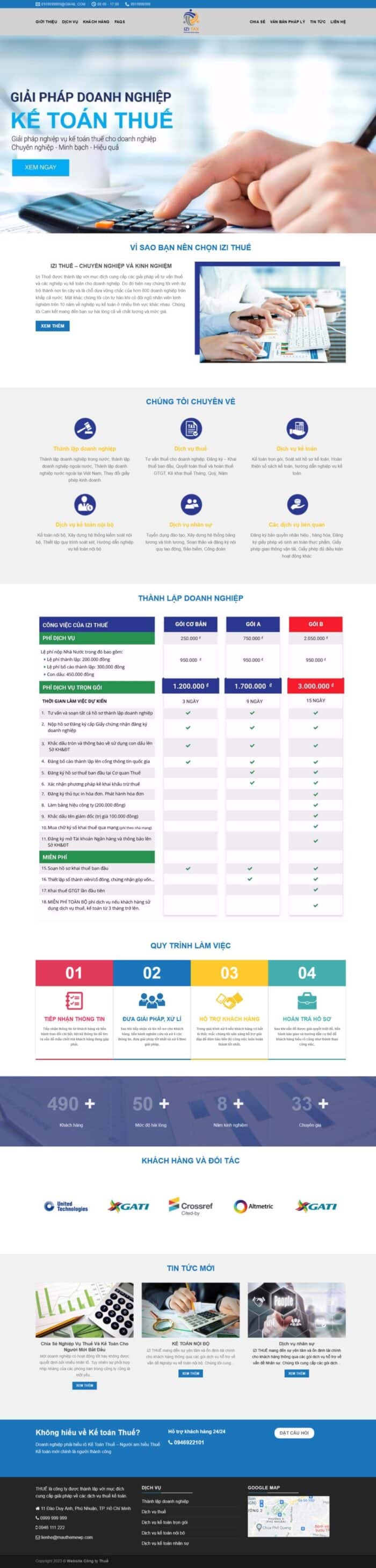 Website công ty kế toán thuế - Full Source Code